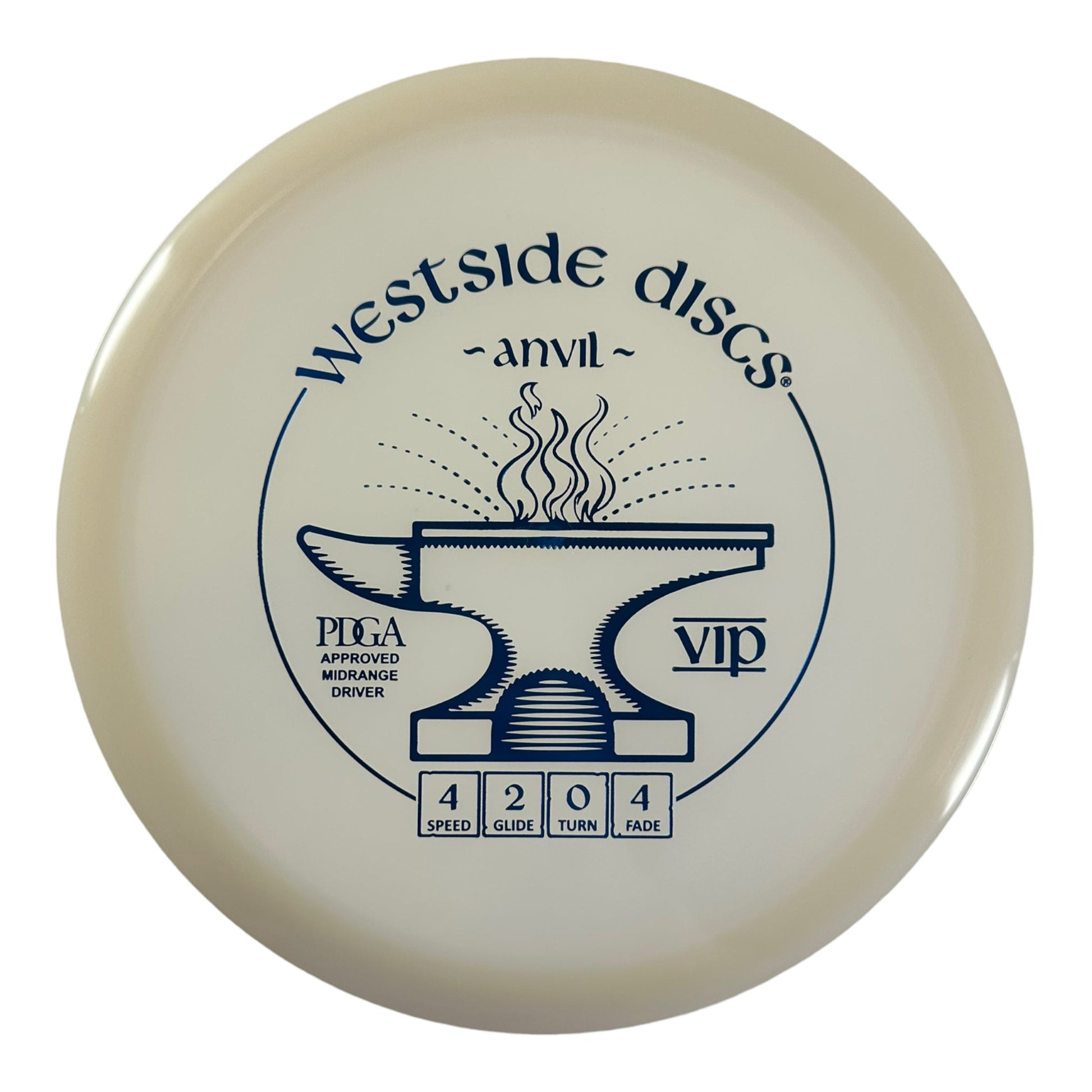 Westside Discs Anvil | VIP | White/Blue 174g Disc Golf