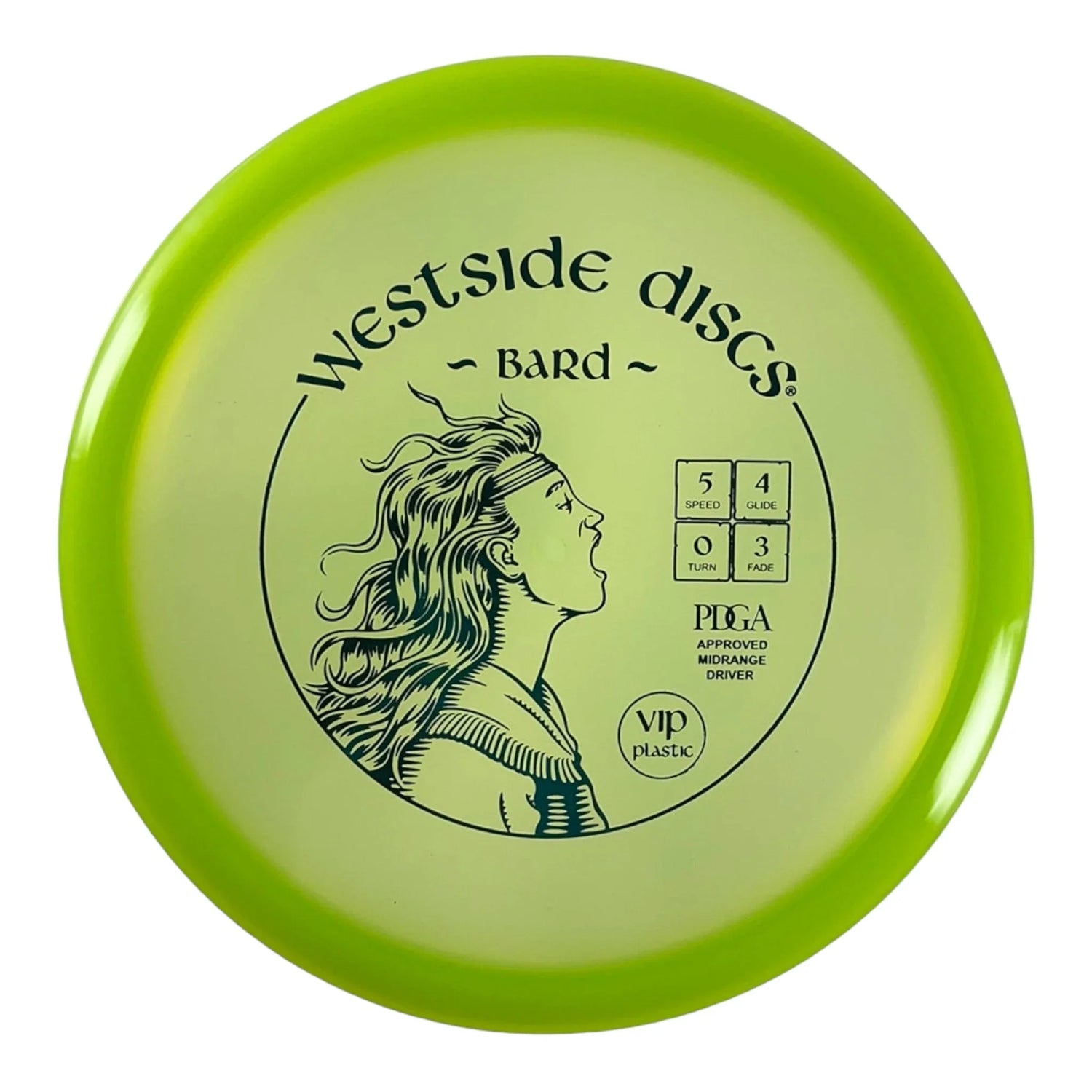 Westside Discs Bard | VIP | Green/Blue 175g Disc Golf