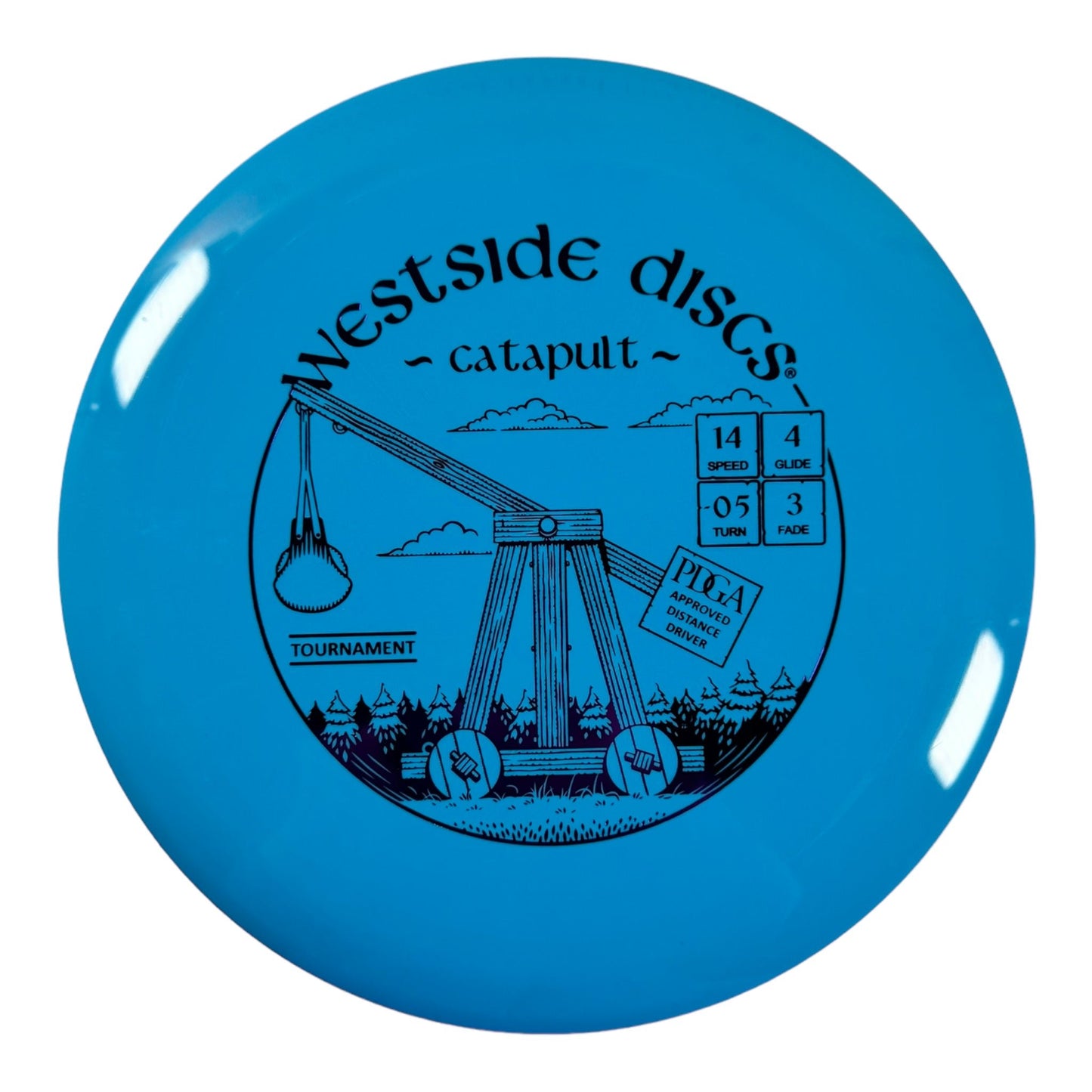 Westside Discs Catapult | Tournament | Blue/Purple 175g Disc Golf