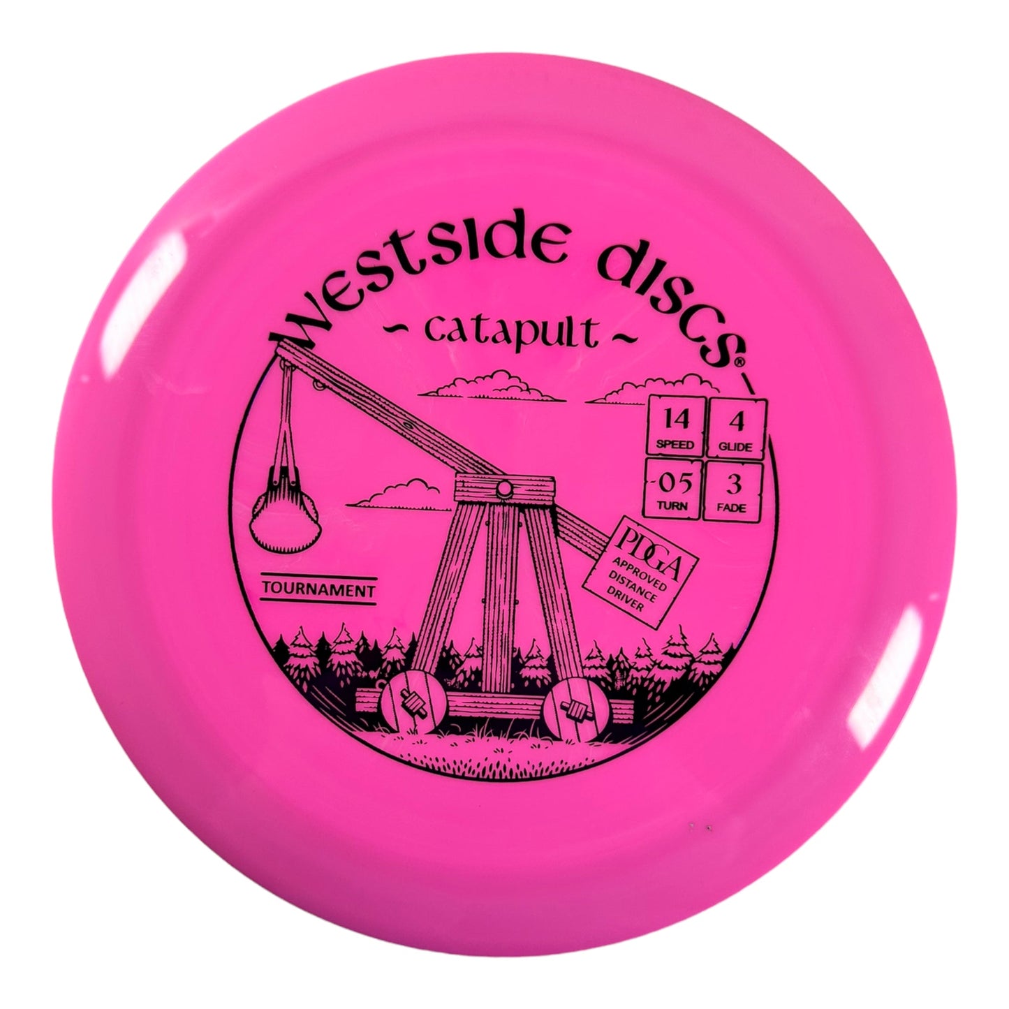 Westside Discs Catapult | Tournament | Pink/Silver 170g Disc Golf