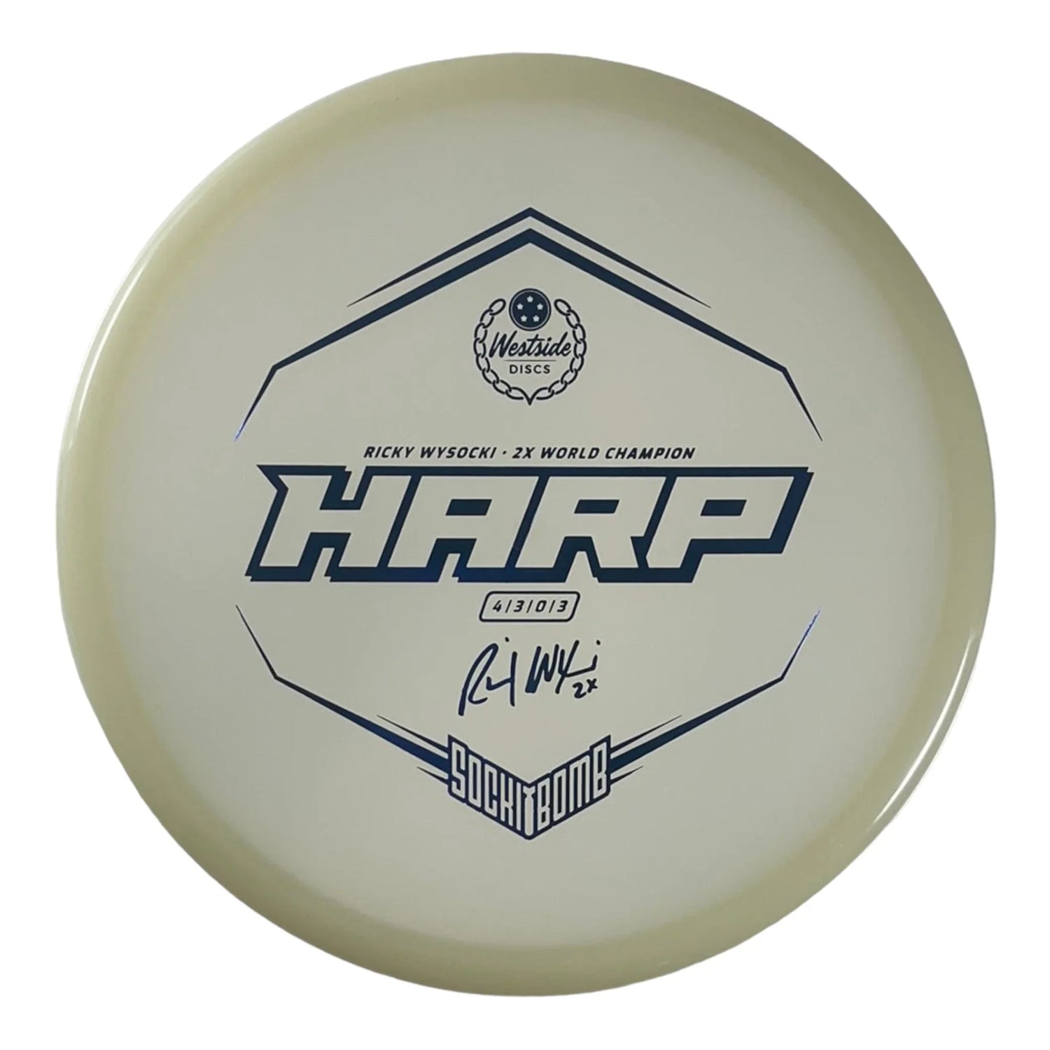 Westside Discs Harp | VIP Moonshine | Glow/Blue 173g (Ricky Wysocki) Disc Golf