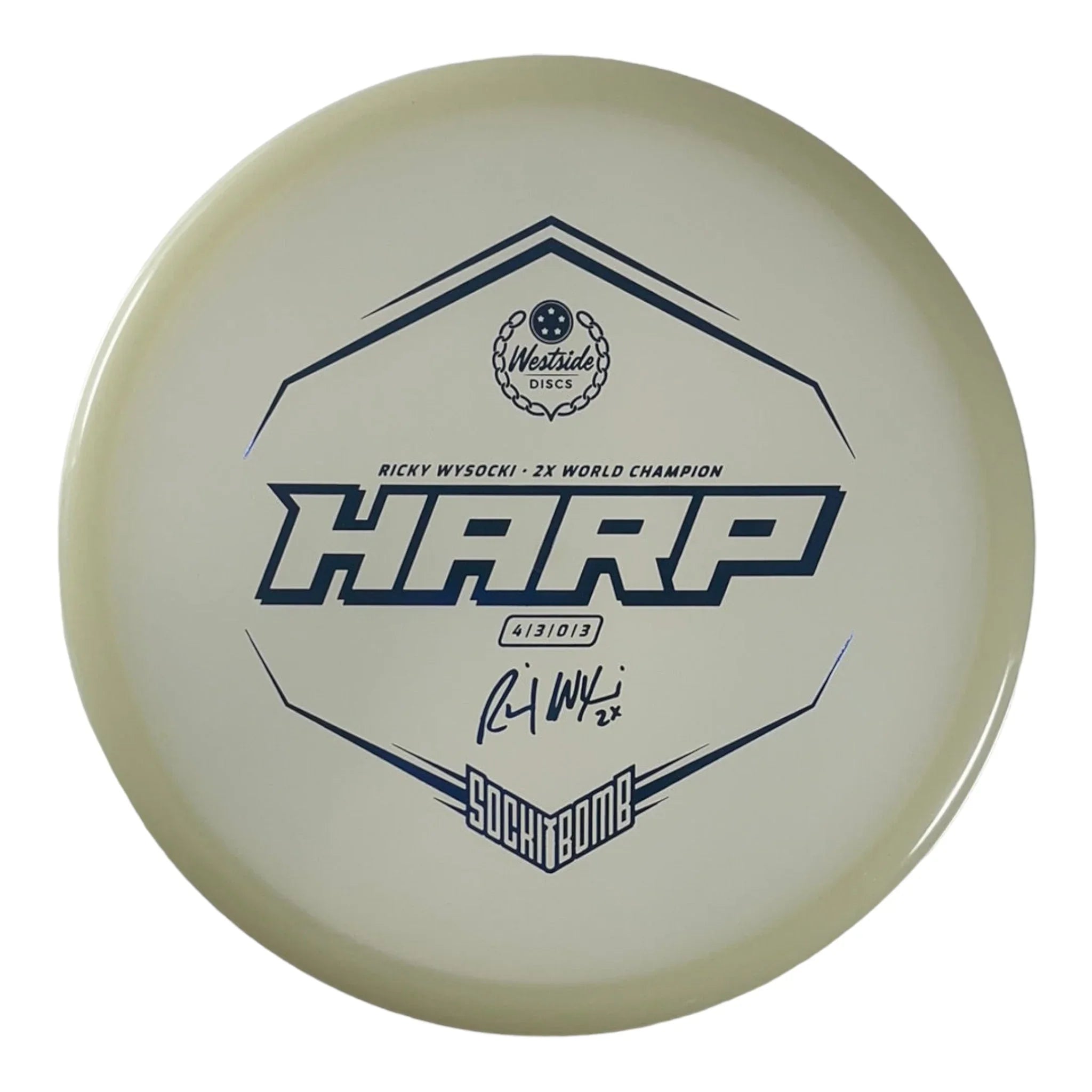 Westside Discs Harp | VIP Moonshine | Glow/Blue 173g (Ricky Wysocki) Disc Golf