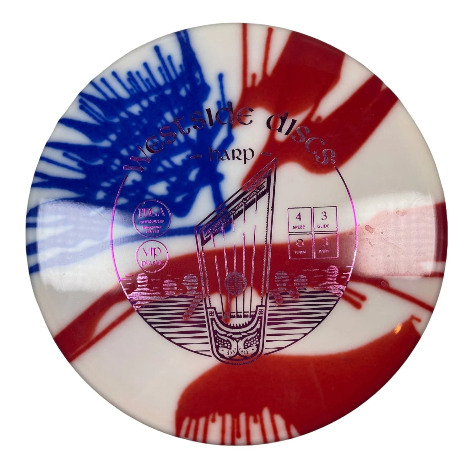 Westside Discs Harp | VIP | USA/MyDye 173 - 176g Disc Golf