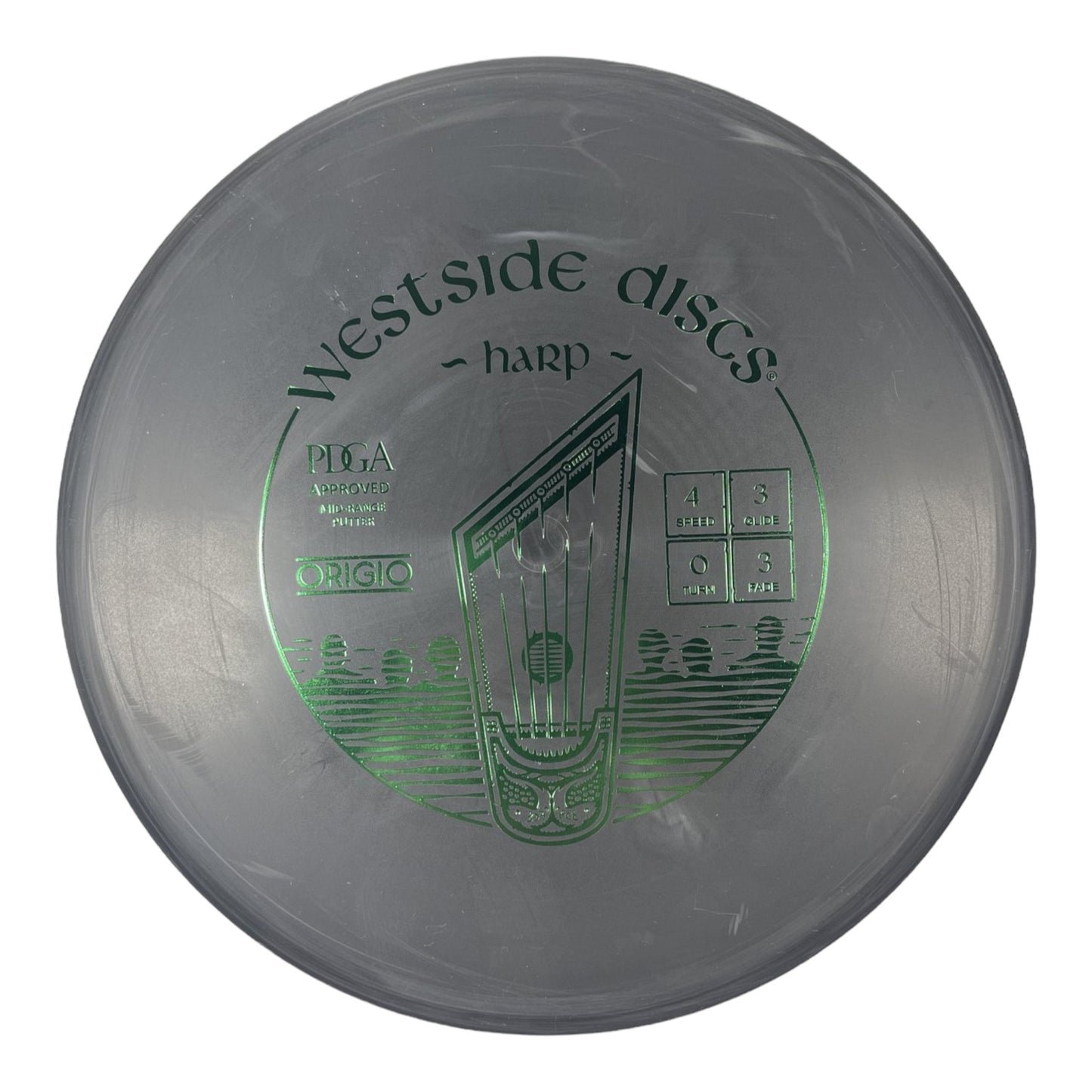 Westside Discs Harp | Origio | Black/Green 174g Disc Golf