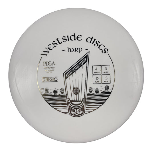 Westside Discs Harp | Origio | White/Gold Disc Golf