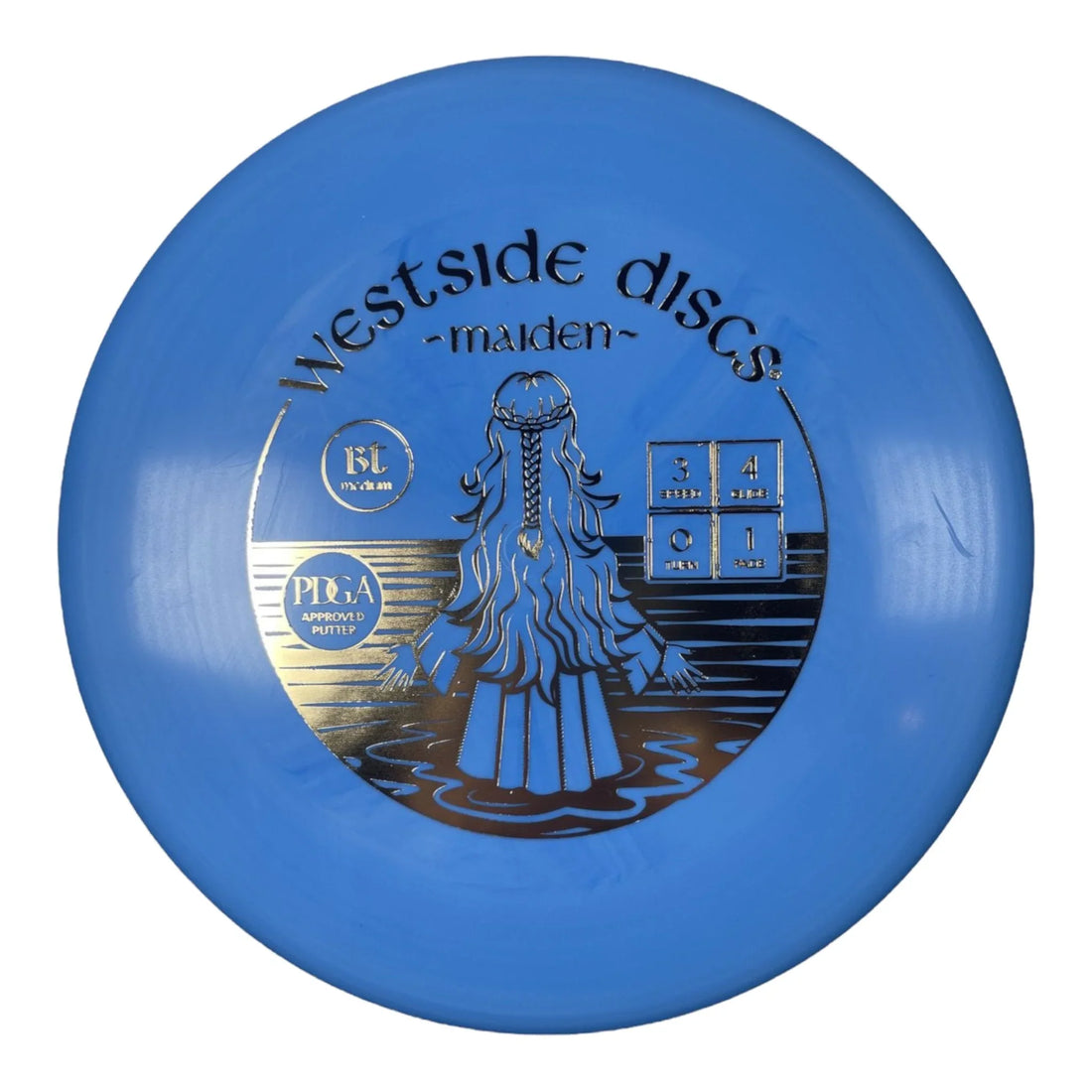 Westside Discs Maiden | BT Medium | Blue/Gold 173 - 174g Disc Golf