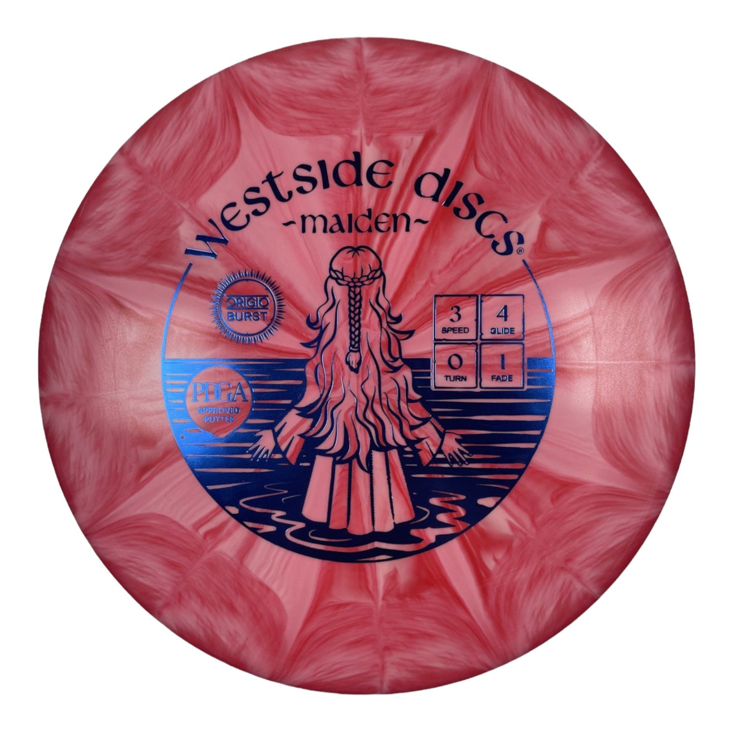 Westside Discs Maiden | Origio Burst | Red/Blue 176g Disc Golf