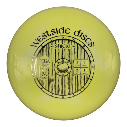 Westside Discs Shield | BT Soft | Yellow/Gold Disc Golf