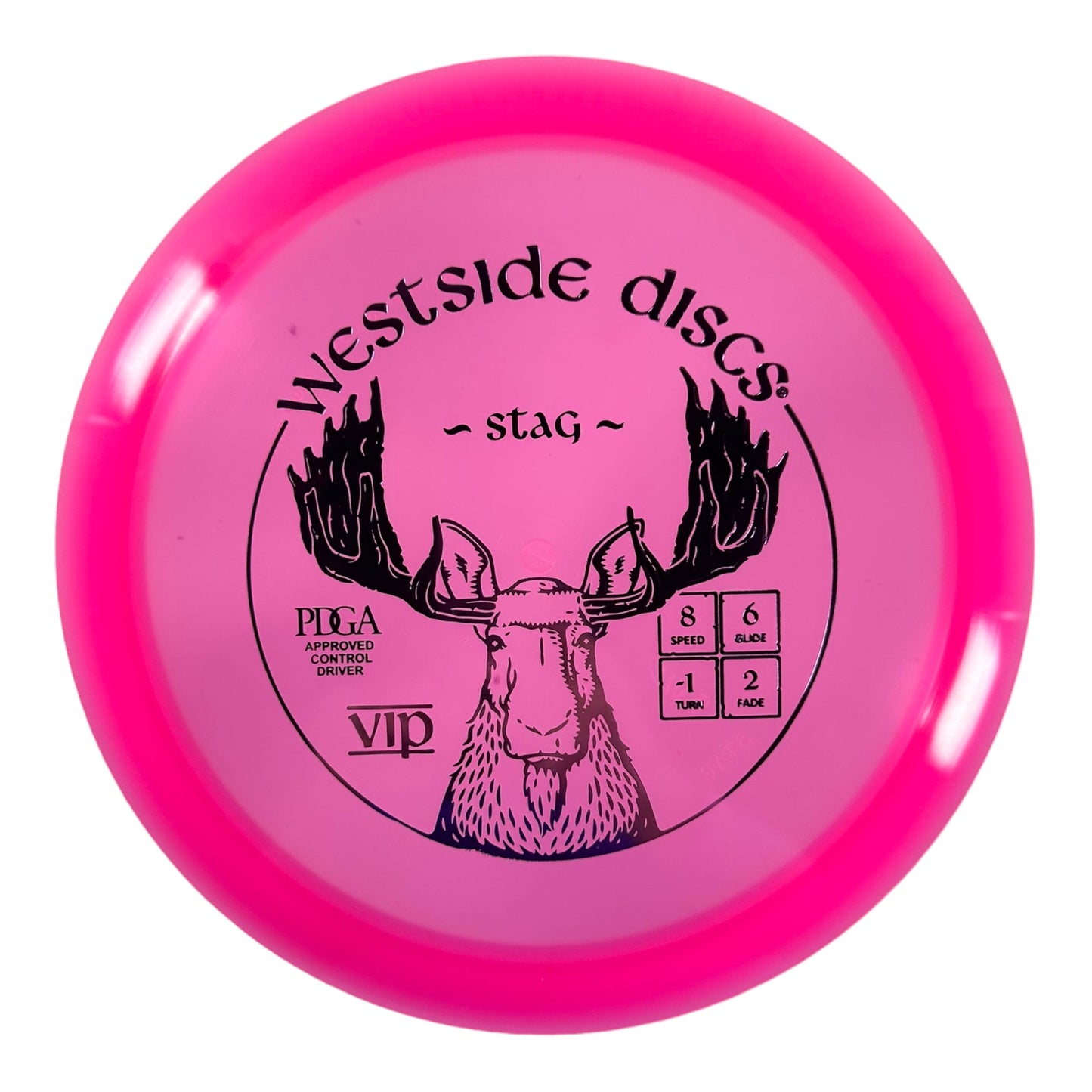 Westside Discs Stag | VIP | Pink/Pink 171g Disc Golf