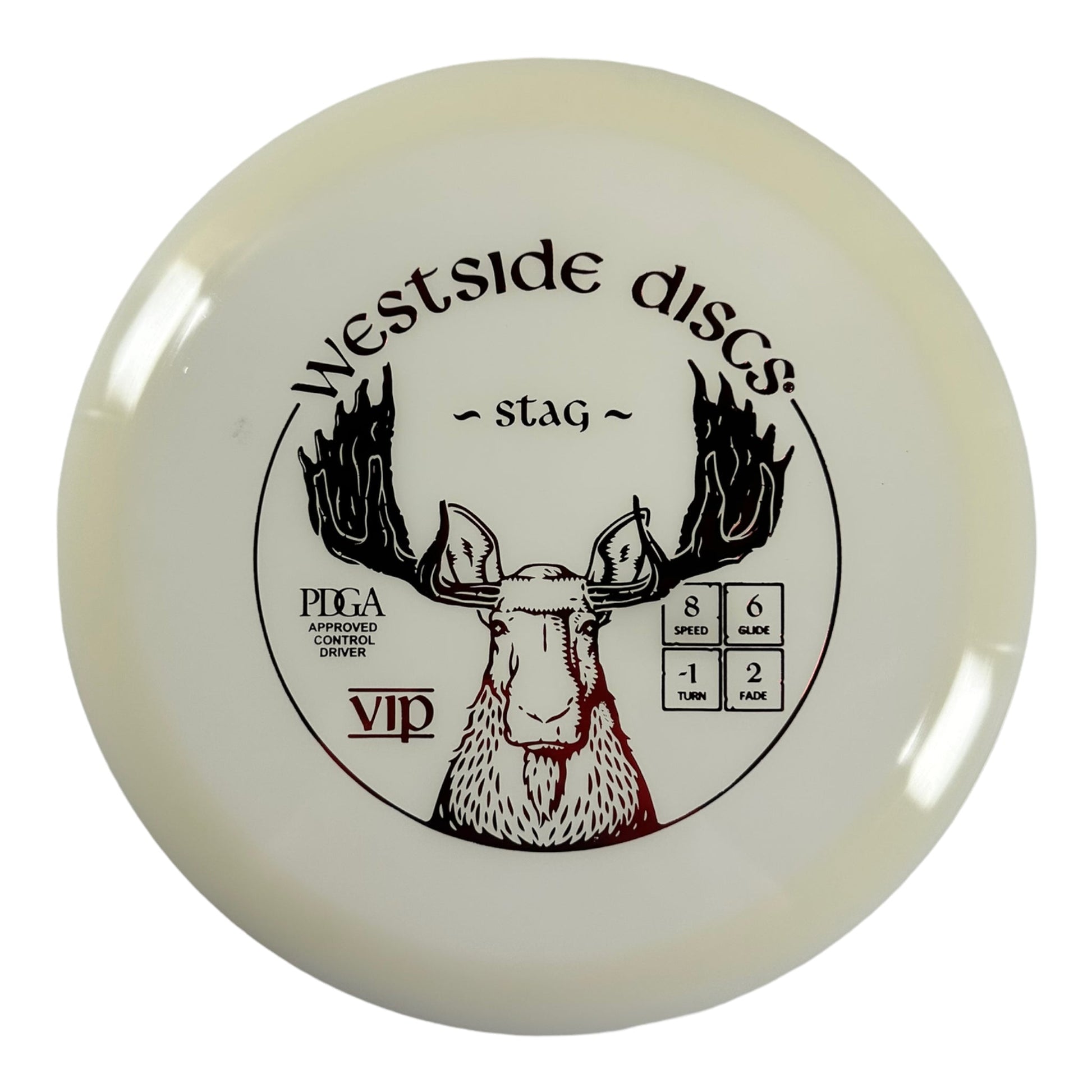 Westside Discs Stag | VIP | White/Red 170-172g Disc Golf