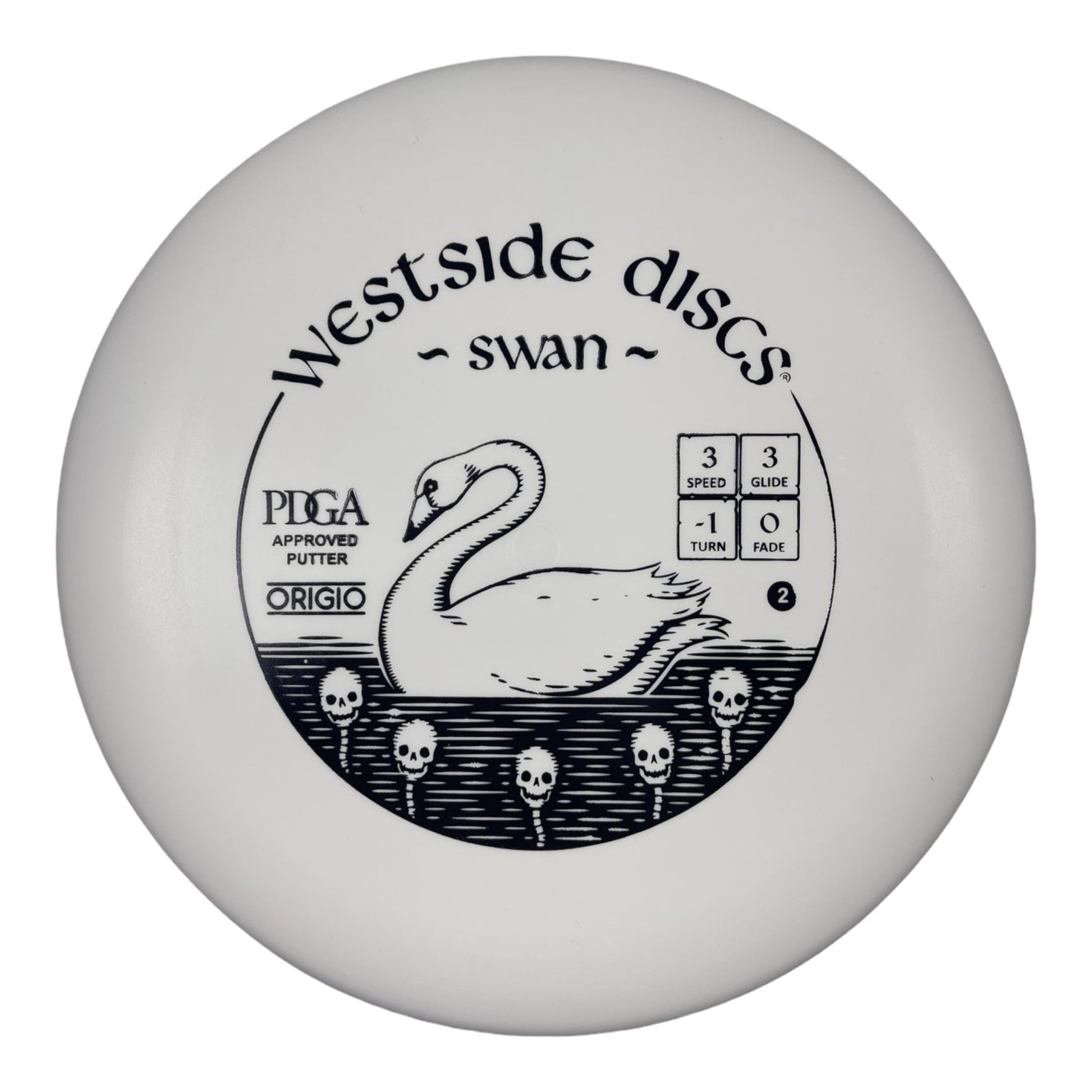 Westside Discs Swan | Origio | White/Black 175g Disc Golf