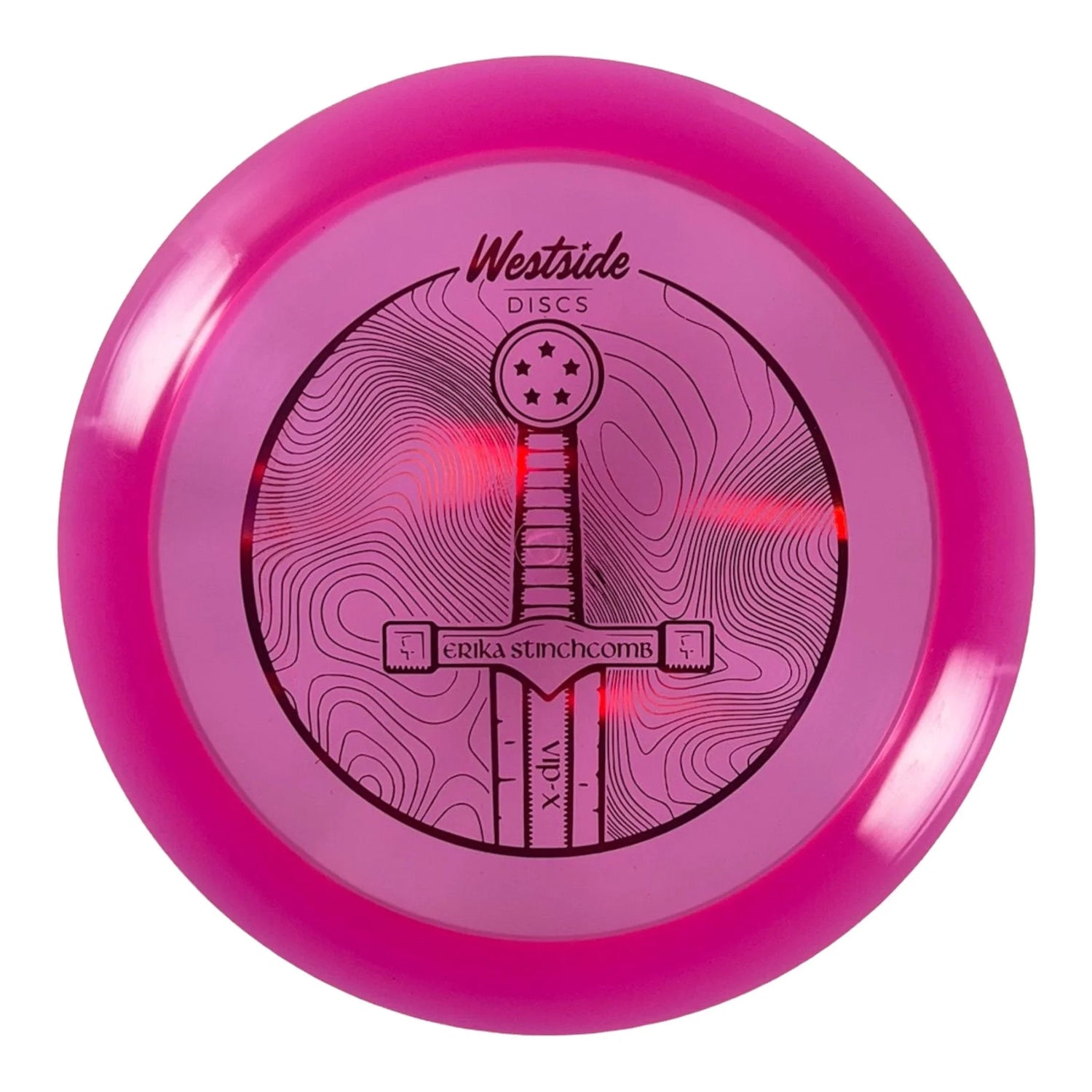 Westside Discs Sword | VIP - X | Pink/Red 173g (Erika Stinchcomb) Disc Golf