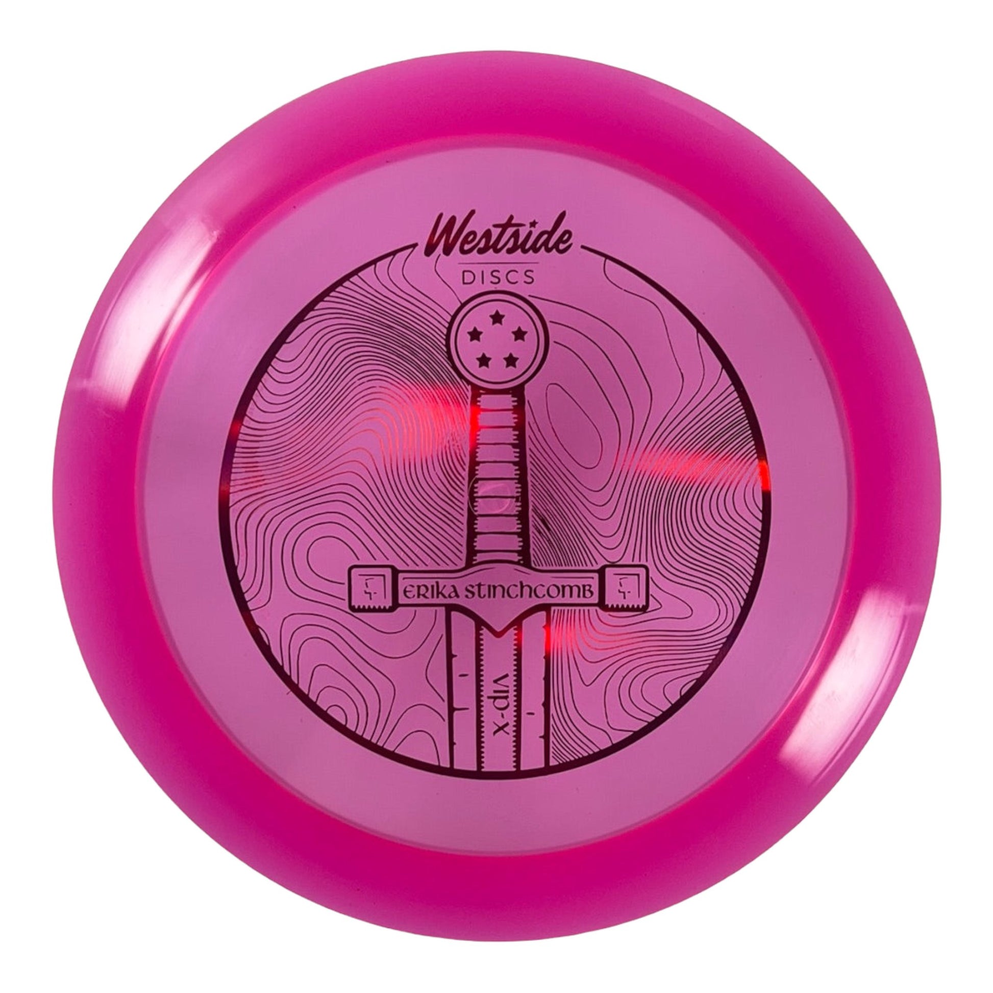 Westside Discs Sword | VIP-X | Pink/Red 173g (Erika Stinchcomb) Disc Golf