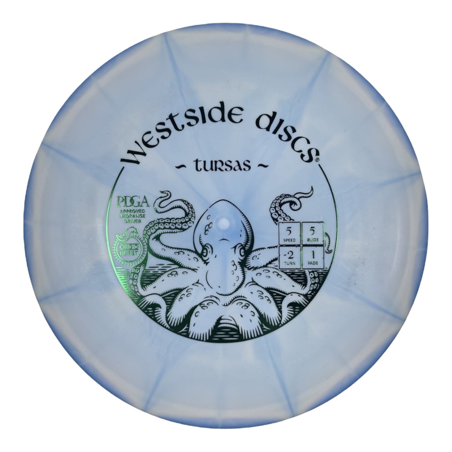 Westside Discs Tursas | Origio Burst | Blue/Green 178-180g Disc Golf