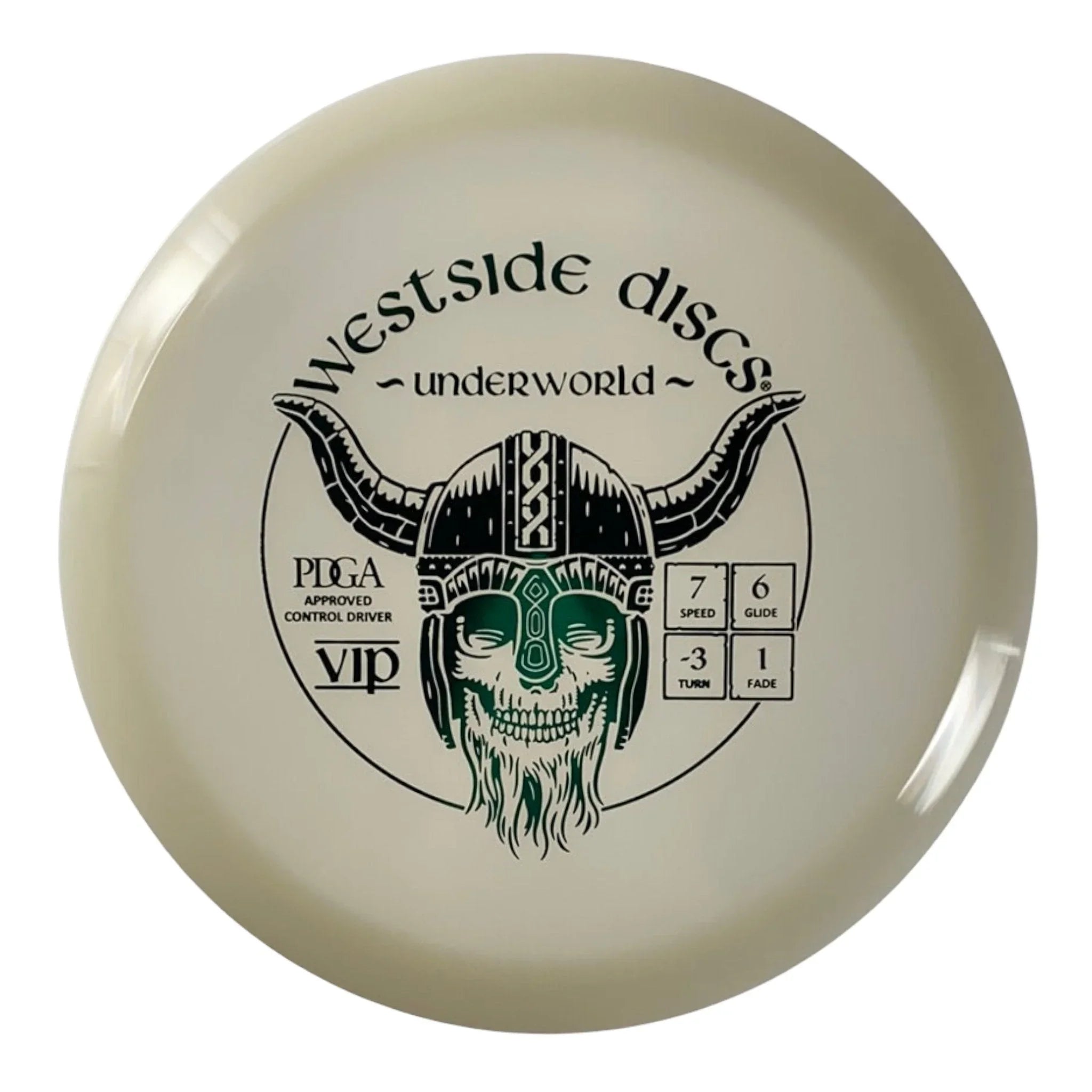 Westside Discs Underworld | VIP | White/Green 169 - 173g Disc Golf
