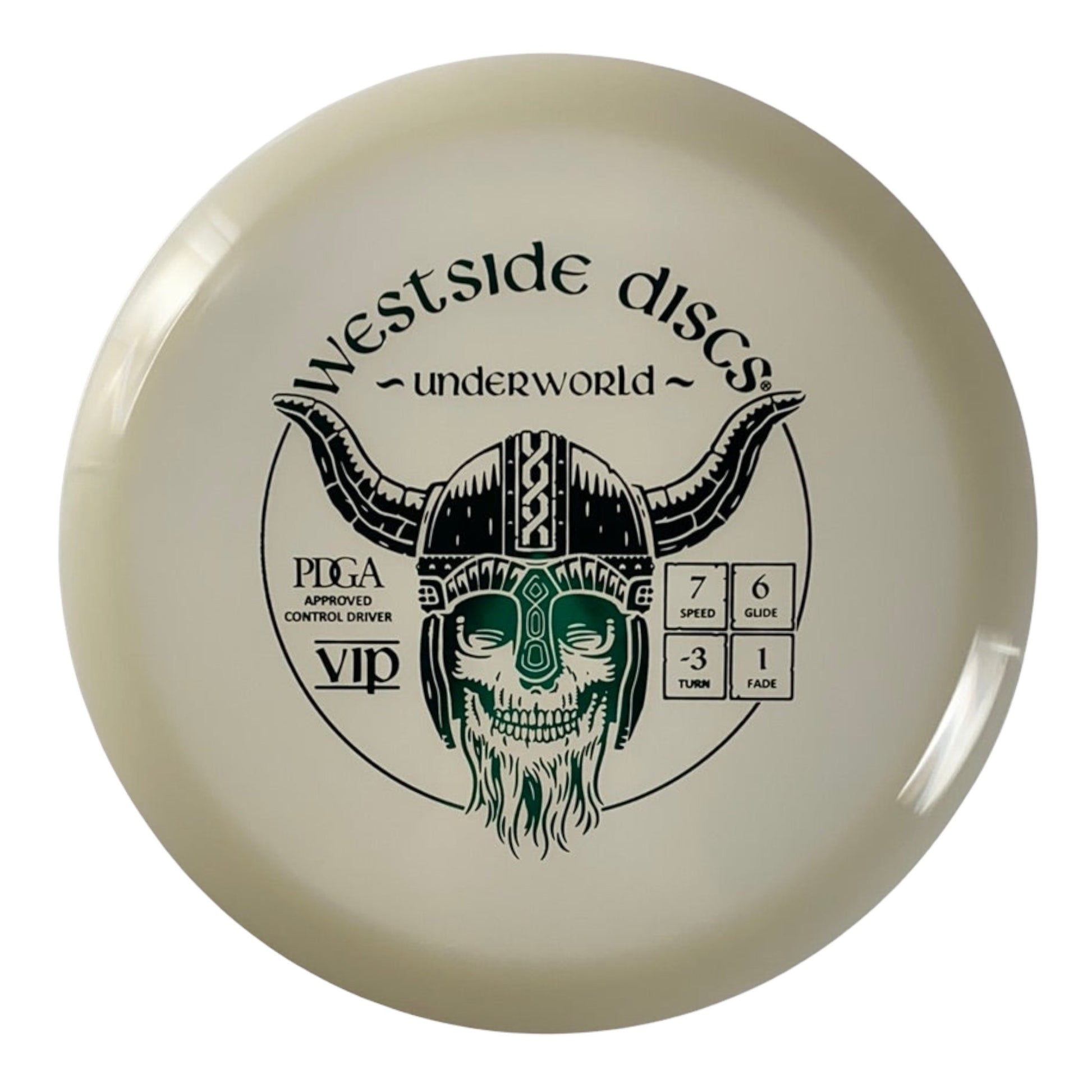 Westside Discs Underworld | VIP | White/Green 169-173g Disc Golf