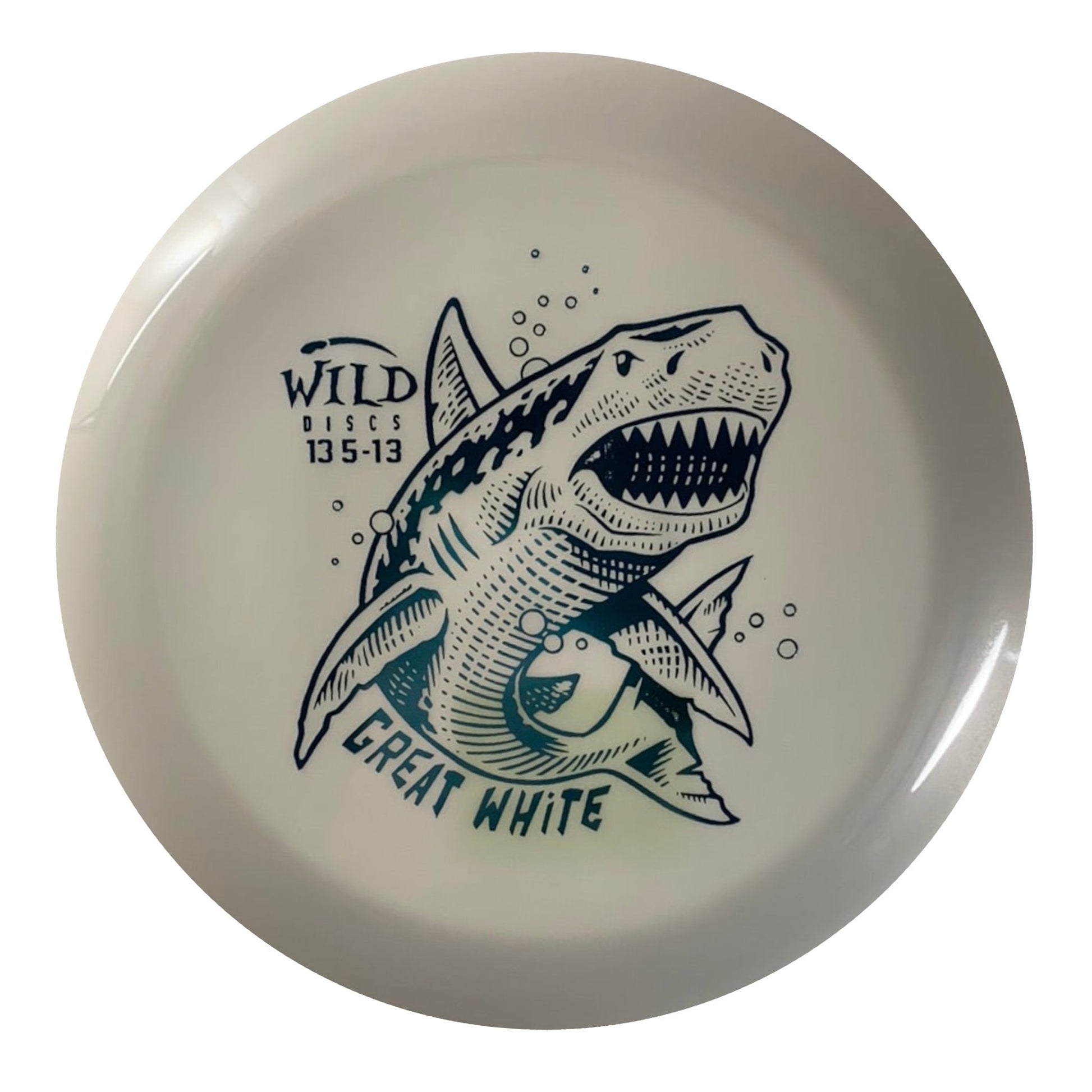 Wild Discs Great White | Lava | White/Blue 172g Disc Golf
