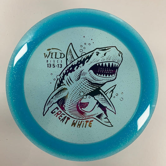 Wild Discs Great White | Meteor | Blue/Pink Multi 174g Disc Golf