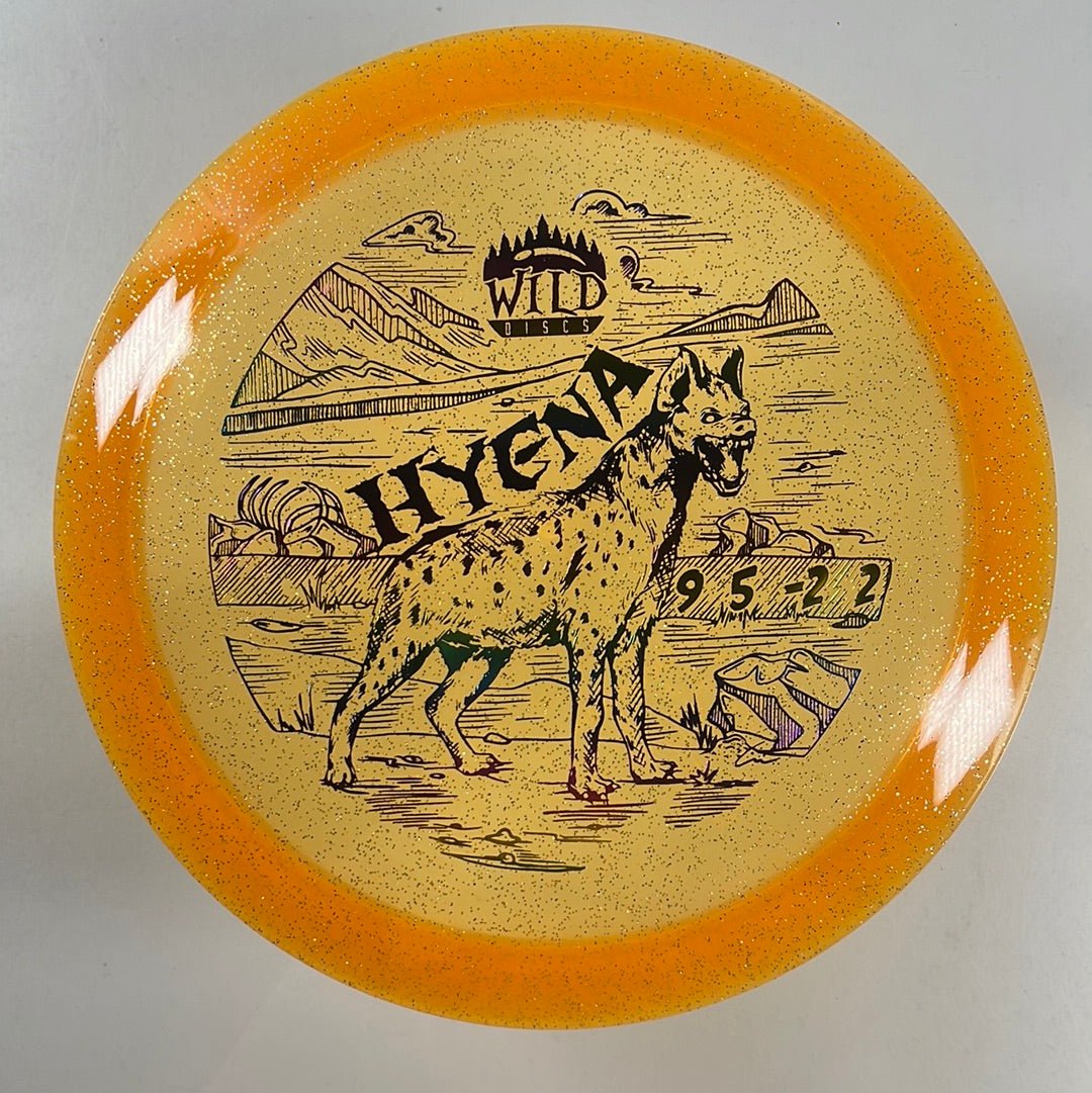 Wild Discs Hyena | Meteor | Orange/Rainbow 174g Disc Golf