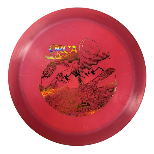 Wild Discs Orca | Whirlpool | Red/Gold 175g Disc Golf