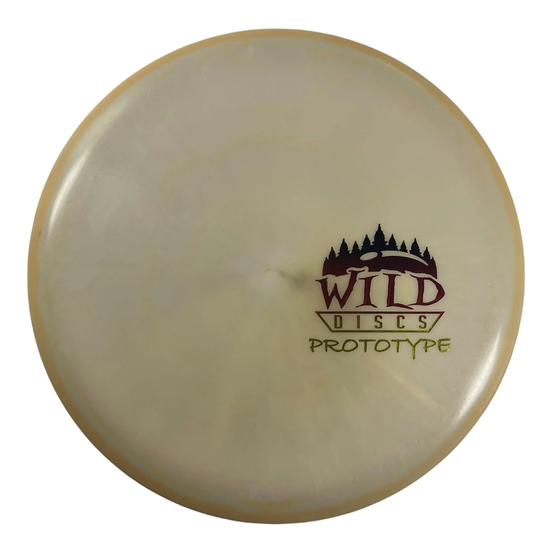 Wild Discs Prototype | Whirlpool | White/Rainbow 180g Disc Golf