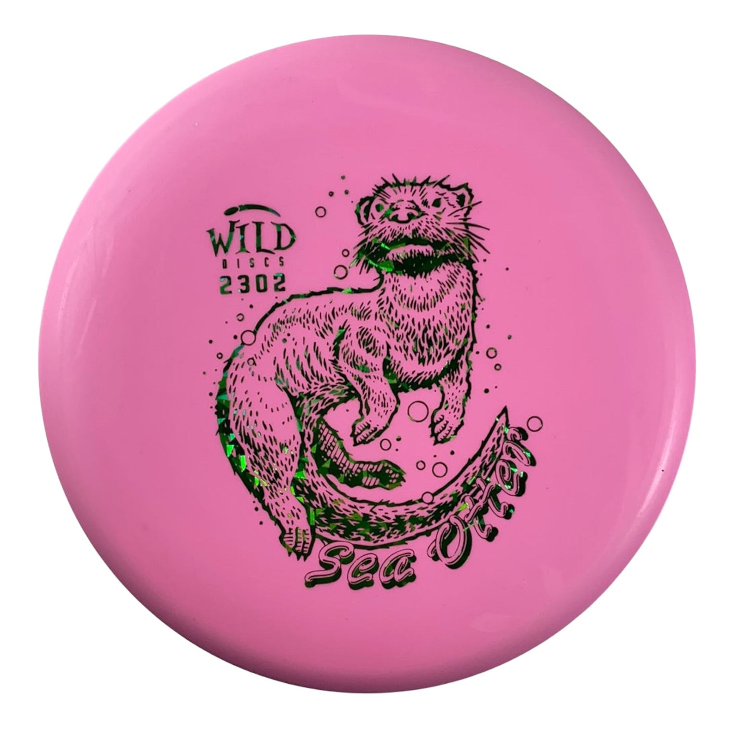 Wild Discs Sea Otter | Landslide | Pink/Green 173g Disc Golf