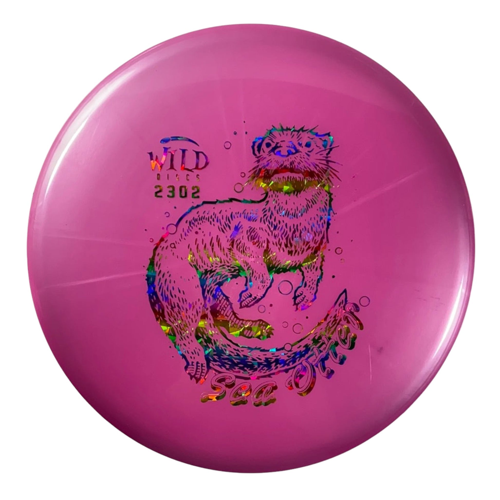 Wild Discs Sea Otter | Lava | Purple/Rainbow 175g Disc Golf