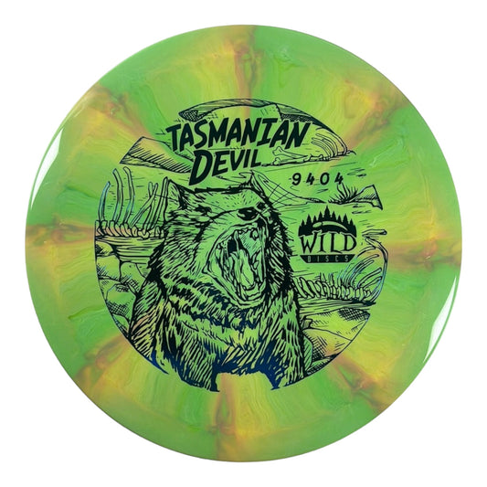 Wild Discs Tasmanian Devil | Lava Flare | Green/Blue 175g Disc Golf