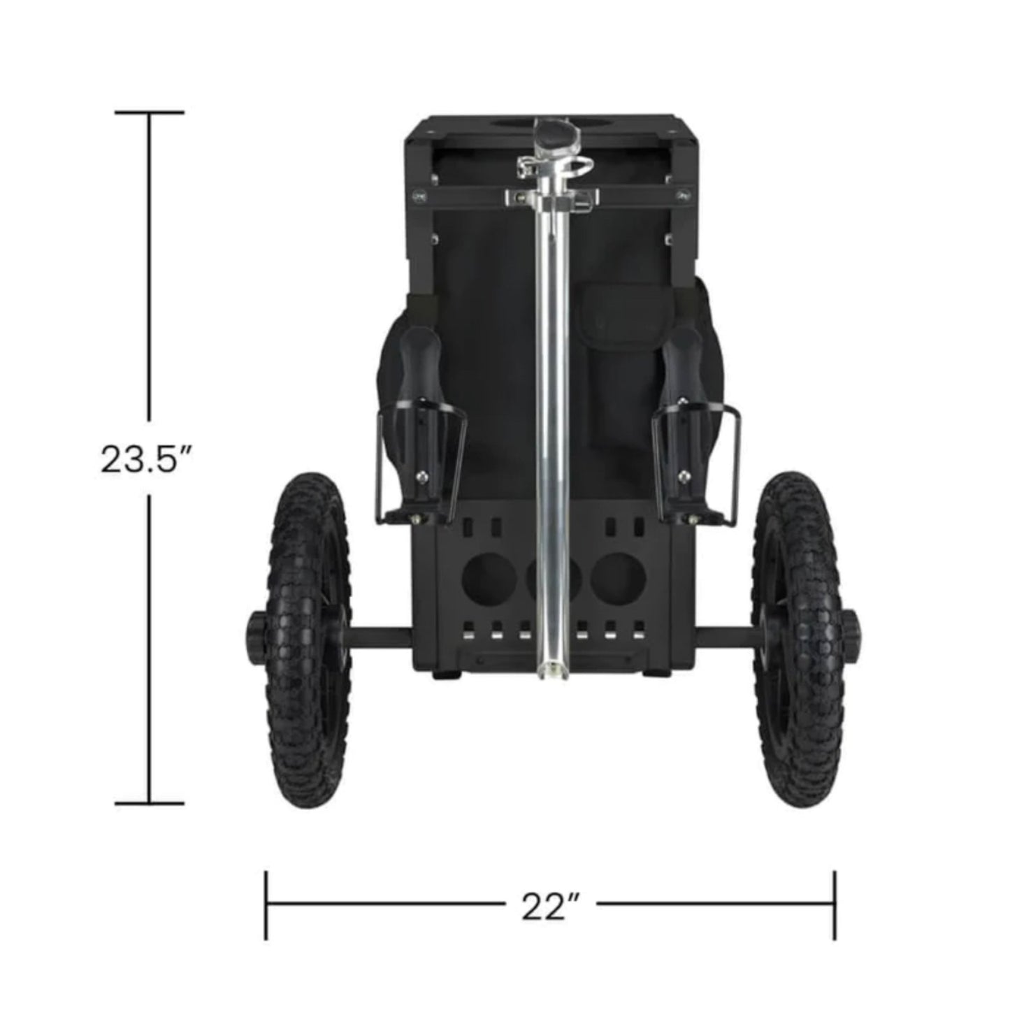 Zuca All-Terrain Cart | Black Frame with Covert Bag Disc Golf