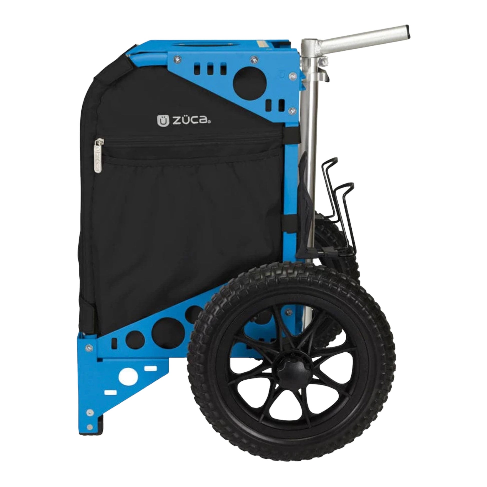 Zuca All-Terrain Cart | Blue Frame with Onyx Bag Disc Golf