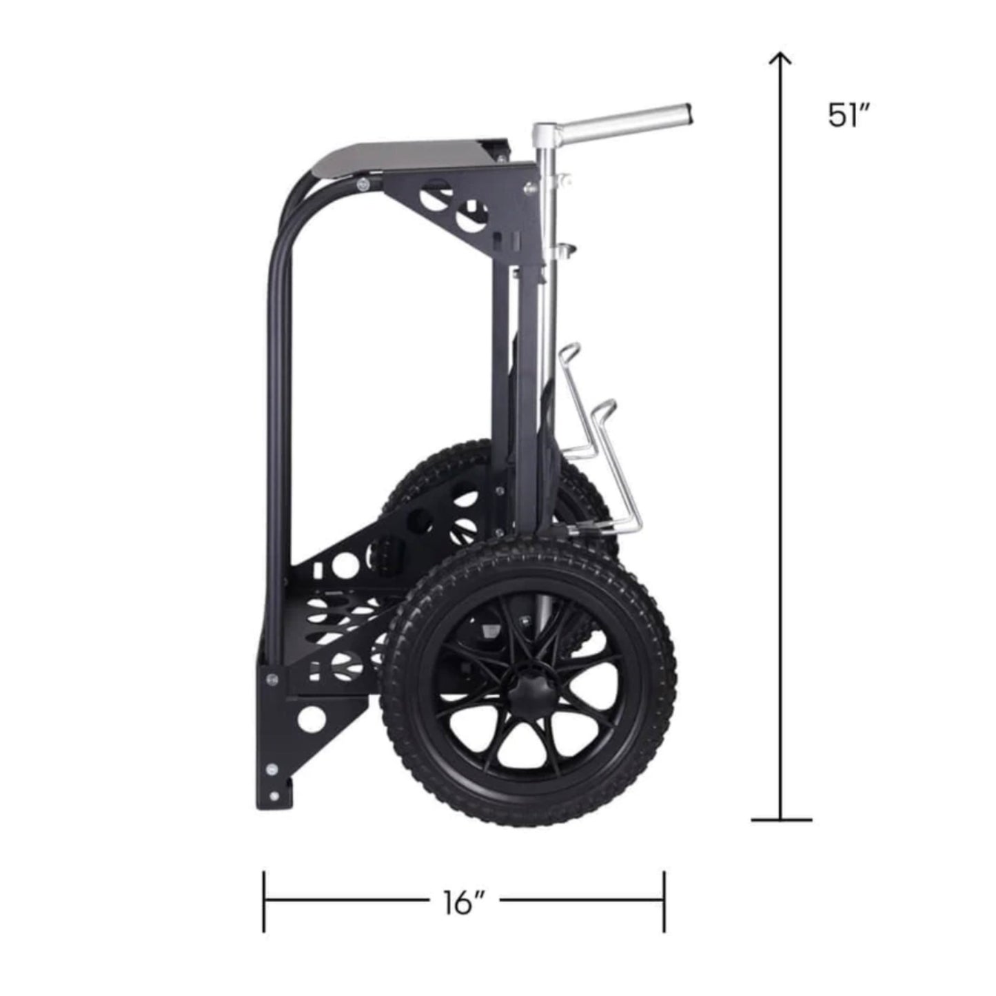 Zuca Backpack Cart LG | Black Frame Disc Golf