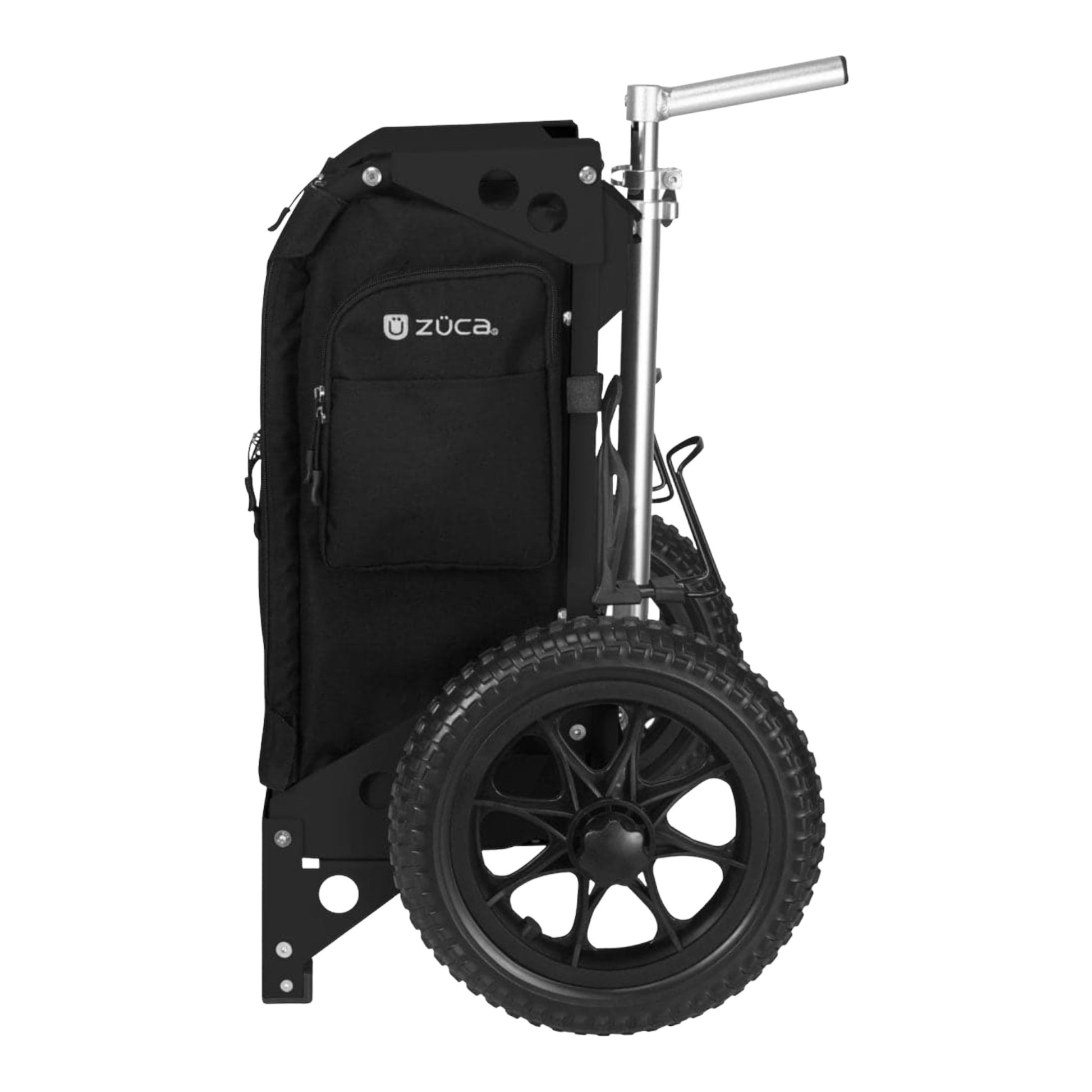 Zuca Backpack Cart Trekker | Black Frame with Black Bag Disc Golf