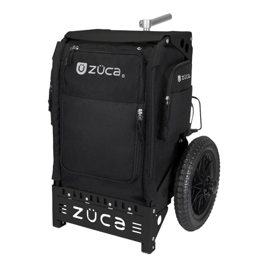 Zuca Backpack Cart Trekker | Black Frame with Black Bag Disc Golf