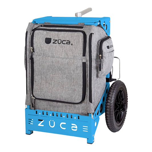 Zuca Backpack Cart Trekker LG | Blue Frame with Charcoal Bag Disc Golf