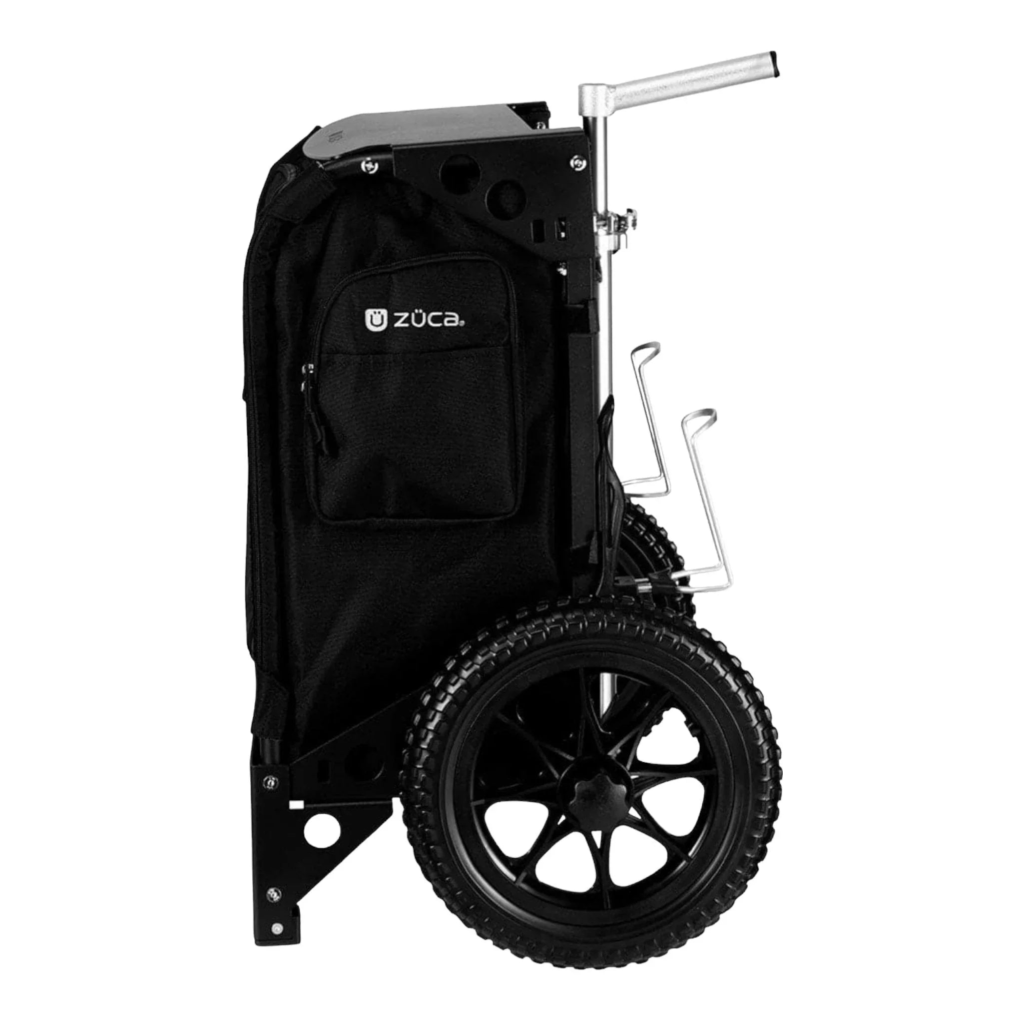 Zuca Backpack Cart Trekker LG | Black Frame with Black Bag Disc Golf