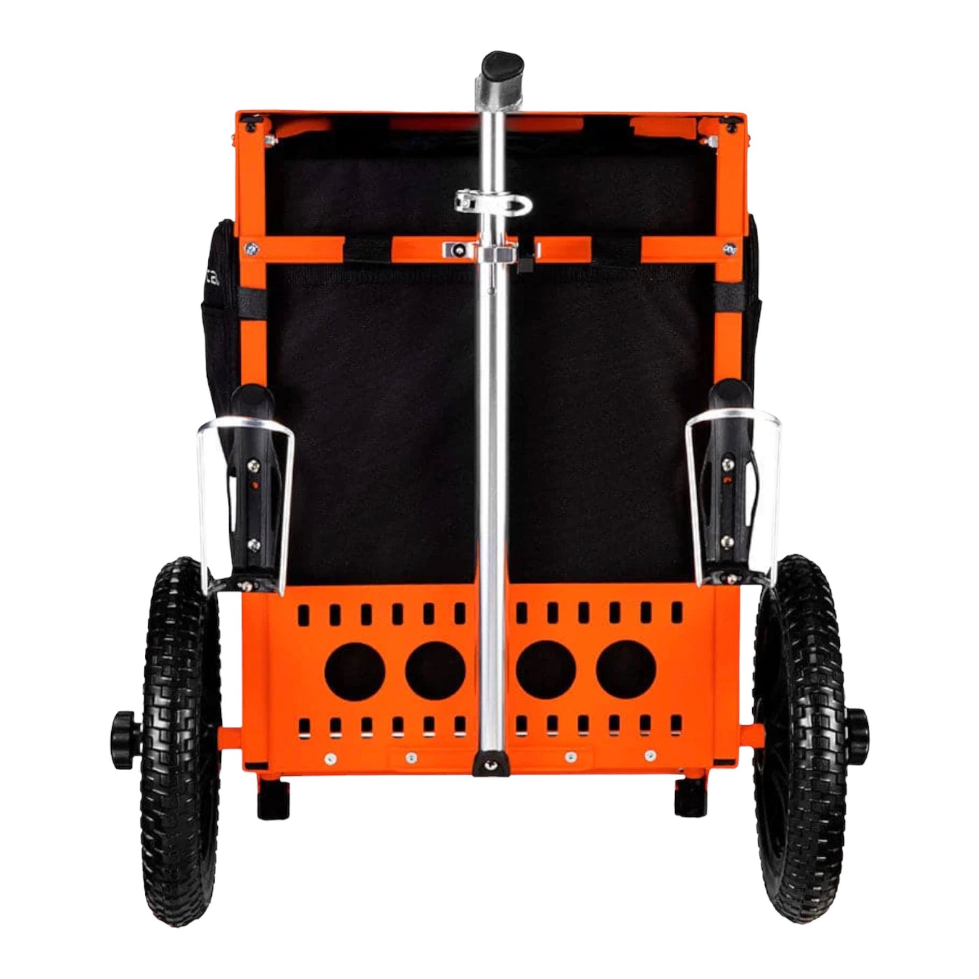 Zuca Backpack Cart Trekker LG | Orange Frame with Black Bag Disc Golf