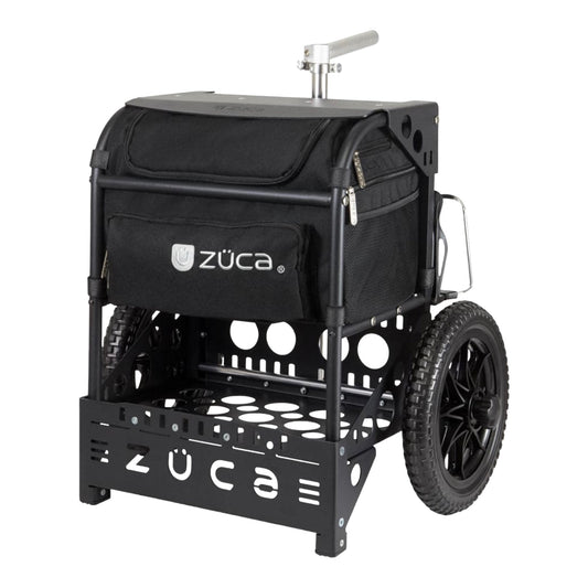 Zuca Transit Cart | Black Frame with Black Bag Disc Golf